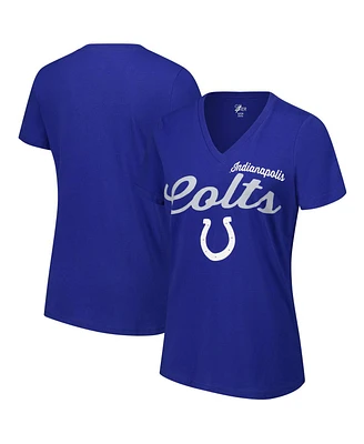 G-iii 4Her by Carl Banks Women's Royal Indianapolis Colts Post Season V-Neck T-Shirt