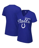 G-iii 4Her by Carl Banks Women's Royal Indianapolis Colts Post Season V-Neck T-Shirt