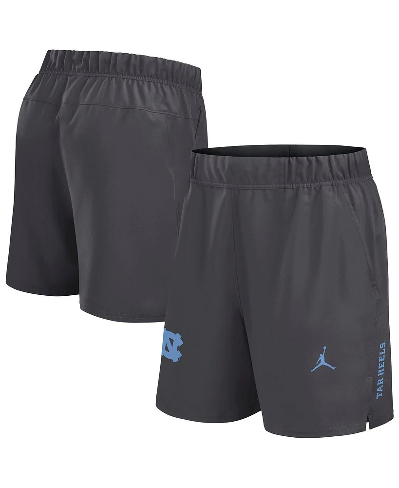 Jordan Men's Gray North Carolina Tar Heels Primetime Woven Victory Performance Shorts