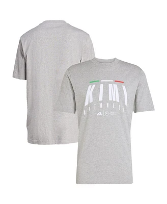 Adidas Men's Kimi Antonelli Gray Mercedes-amg Petronas F1 Team Driver Wear T-Shirt