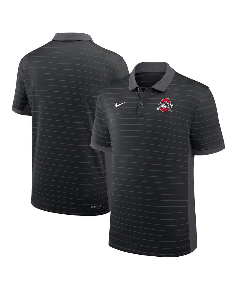 Nike Men's Ohio State Buckeyes 2025 Early Season Coaches Sideline Victory Stripe Performance Polo Shirt
