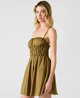 Steve Madden Women's Banded Mini Heather Dress