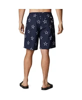 Columbia Men's Navy Dallas Cowboys Backcast Iii Printed Shorts