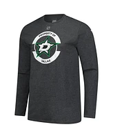Fanatics Men's Heather Charcoal Dallas Stars Authentic Pro Practice Long Sleeve T-Shirt