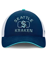 Fanatics Men's Deep Sea Blue/White Seattle Kraken Authentic Pro Rink Trucker Hat