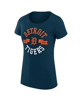 G-iii 4Her by Carl Banks Women's Navy Detroit Tigers City Graphic Fitted T-Shirt
