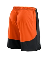 Fanatics Men's Black/Orange San Francisco Giants Launch Polyester Shorts