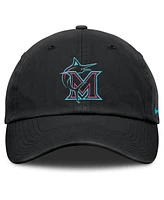 Nike Men's and Women's Black Miami Marlins 2025 City Connect Club Adjustable Hat