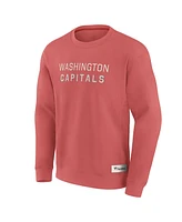 Fanatics Men's Red Washington Capitals Elements Future Ground Lettering Pullover Sweatshirt