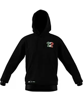Adidas Men's Kimi Antonelli Black Mercedes-amg Petronas F1 Team Driver Wear Graphic Pullover Hoodie