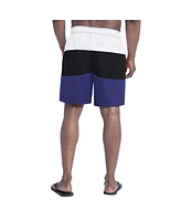 G-iii Sports by Carl Banks Men's Purple/Black Baltimore Ravens Sunrise Volley Swim Shorts