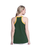 G-iii 4Her by Carl Banks Women's Green Athletics Curveball Racerback Tank Top