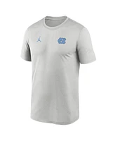 Jordan Men's Gray North Carolina Tar Heels 2025 Sideline Small Logo Legend Performance T-Shirt
