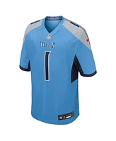 Nike Men's Cameron Ward Light Blue Tennessee Titans 2025 Nfl Draft First Round Pick Game Jersey