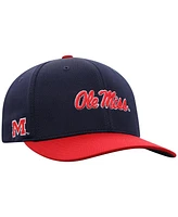 Top of the World Men's Navy/Red Ole Miss Rebels Reflex Two-Tone Flex Hat