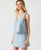 Steve Madden Women's Sleeveless V-Neck Elia Top