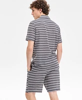 Karl Lagerfeld Paris Men's Zig-Zag Shirt