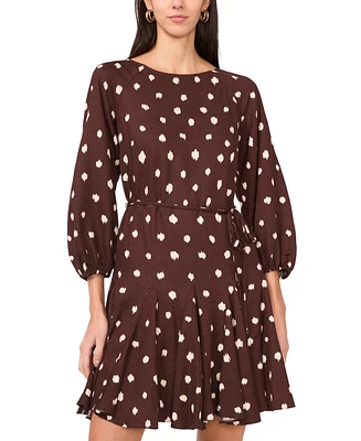 1.State Women's 3/4-Sleeve Dot Mini Dress