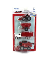 1/64 Ertl Collect N Play Case Ih Harvest 4 Piece Set