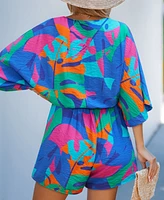 Cupshe Women's Wild Zephyr Tropical Romper