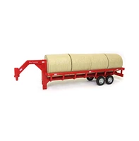 Big Country Toys 1/20 Gooseneck Round Bale Trailer with 4 Round Bales