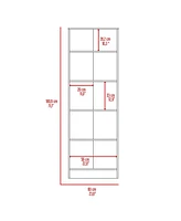 Depot E-shop Dakari Multistorage Double Door Cabinet, Five Shelves