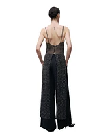 Nocturne Women's Beaded Embroidered Maxi Vest