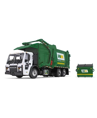 First Gear 1/34 Mack Lr w/ McNeilus Meridian Front Loader & Dumpster, Waste Management
