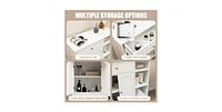 Freestanding Kitchen Cupboard Storage Organizer with 1 Large Drawer