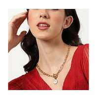 Sohi Women's Coin Chain Necklace