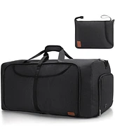 Vs Vogshow 120L Duffle Bag for Travel, Large Foldable Waterproof Travel Duffel Bags Weekender Overnight Bag for Men and Women with Shoe Compartment Ba