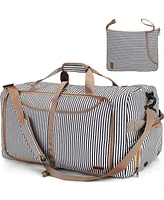 Vs Vogshow 120L Duffle Bag for Travel, Large Foldable Waterproof Travel Duffel Bags Weekender Overnight Men and Women with Shoe Compartment Ba