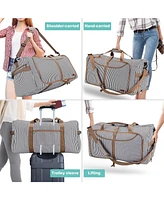 Vs Vogshow 120L Duffle Bag for Travel, Large Foldable Waterproof Travel Duffel Bags Weekender Overnight Men and Women with Shoe Compartment Ba