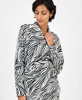 Sam Edelman Women's Printed Collared A-Line Dress