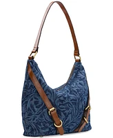 Patricia Nash Elia Small Denim Hobo Bag