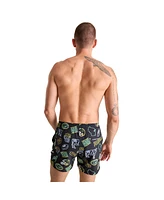 Chubbies Men's 5.5" Black Green Bay Packers The Neon Lined Classic Swim Trunks