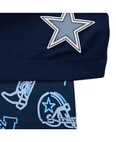 Chubbies Men's 5.5" Navy Dallas Cowboys Lined Classic Swim Trunks