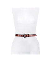Frye Women's Novelty Buckle Tooling Belt