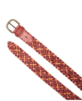 Frye Women's Tonal Woven Leather Belt