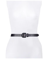 Frye Women's Covered Buckle Leather Lacing Belt