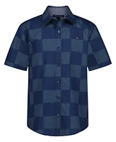 Tommy Hilfiger Big Boys Check Short Sleeve Woven Shirt