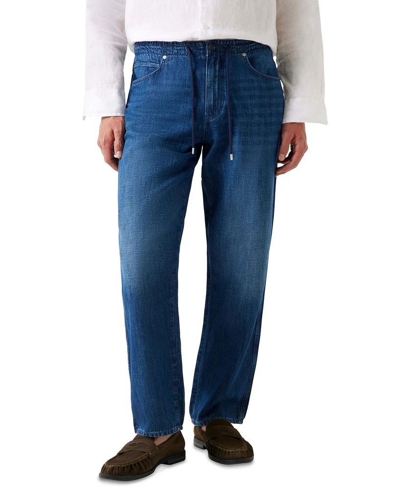 Guess Men's Owen Drawcord Denim Joggers