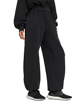adidas Women's Soft Lux Loose Mid-Rise Pull-On Pants