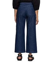 Sanctuary Women's League High-Rise Crop Wide-Leg Jeans