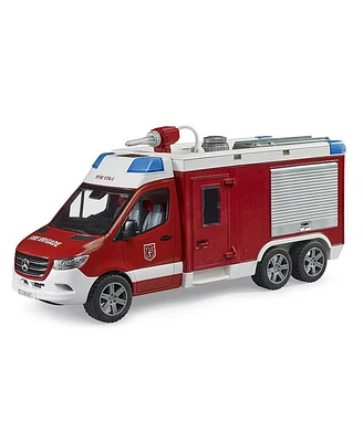 Bruder 1/16 Mercedes-Benz Sprinter Fire Rescue Truck with Water Pump, Lights & Sounds 02680