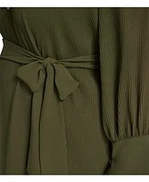 Eliza J Plus Pleated Chiffon Dress