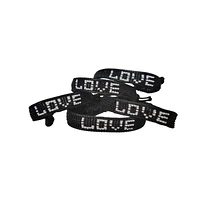 Black & White Love Beaded Bracelet – Handmade with Purpose