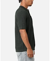 Xxiii Men's Zyair Knit Rib Button Up Shirt