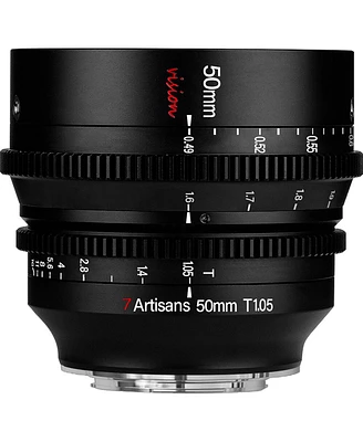 7artisans Photoelectric 50mm T1.05 Vision Cine Lens for Fujifilm X, Black