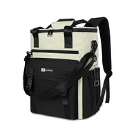 ChillBelle Backpack Cooler for Women – Lightweight Insulated Tote with Dual Straps, Waterproof Liner, Wine Bottle Pockets, Leak-Resistant Zippe